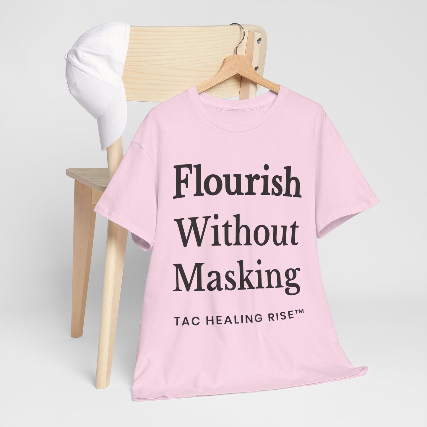 Flourish Without Masking Unisex Heavy Cotton Tee