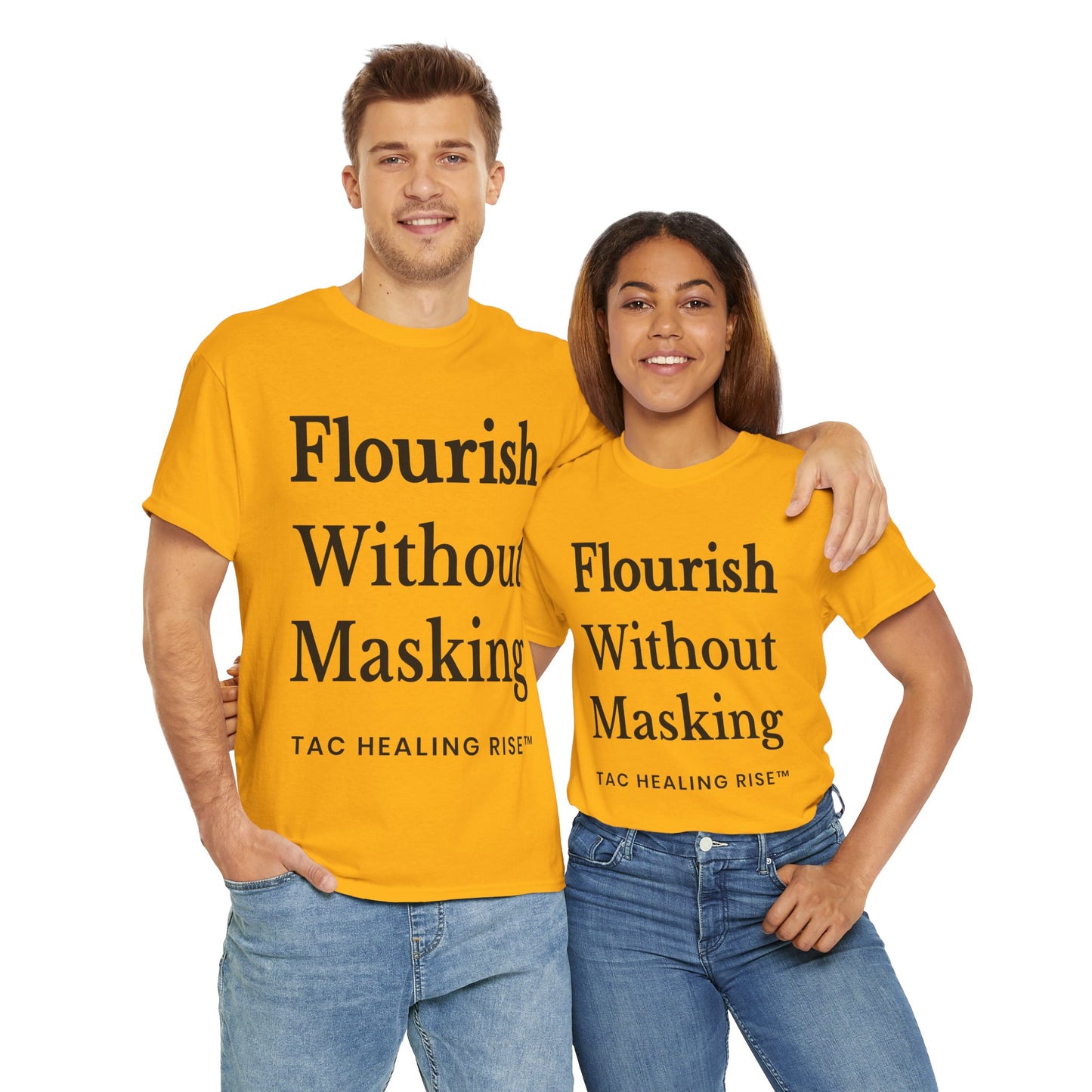 Flourish Without Masking Unisex Heavy Cotton Tee