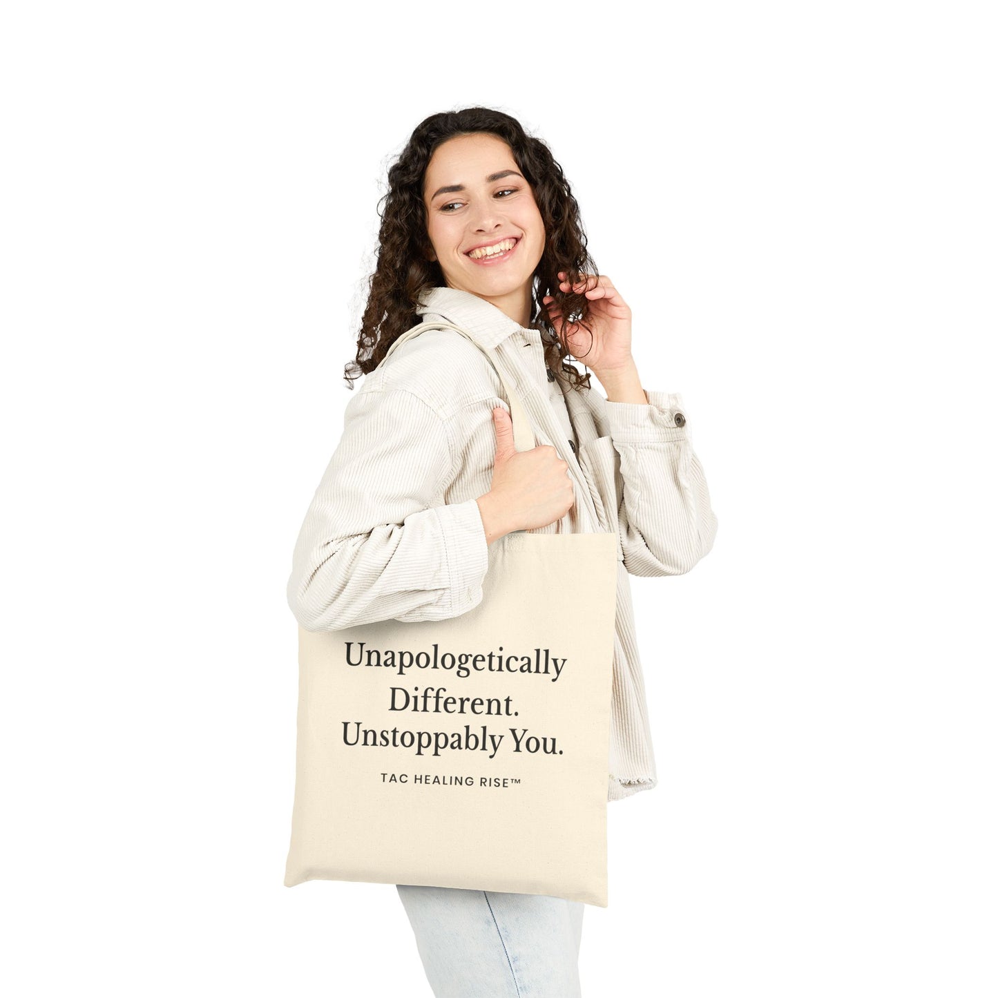 Unapologetically Different Cotton Canvas Tote Bag