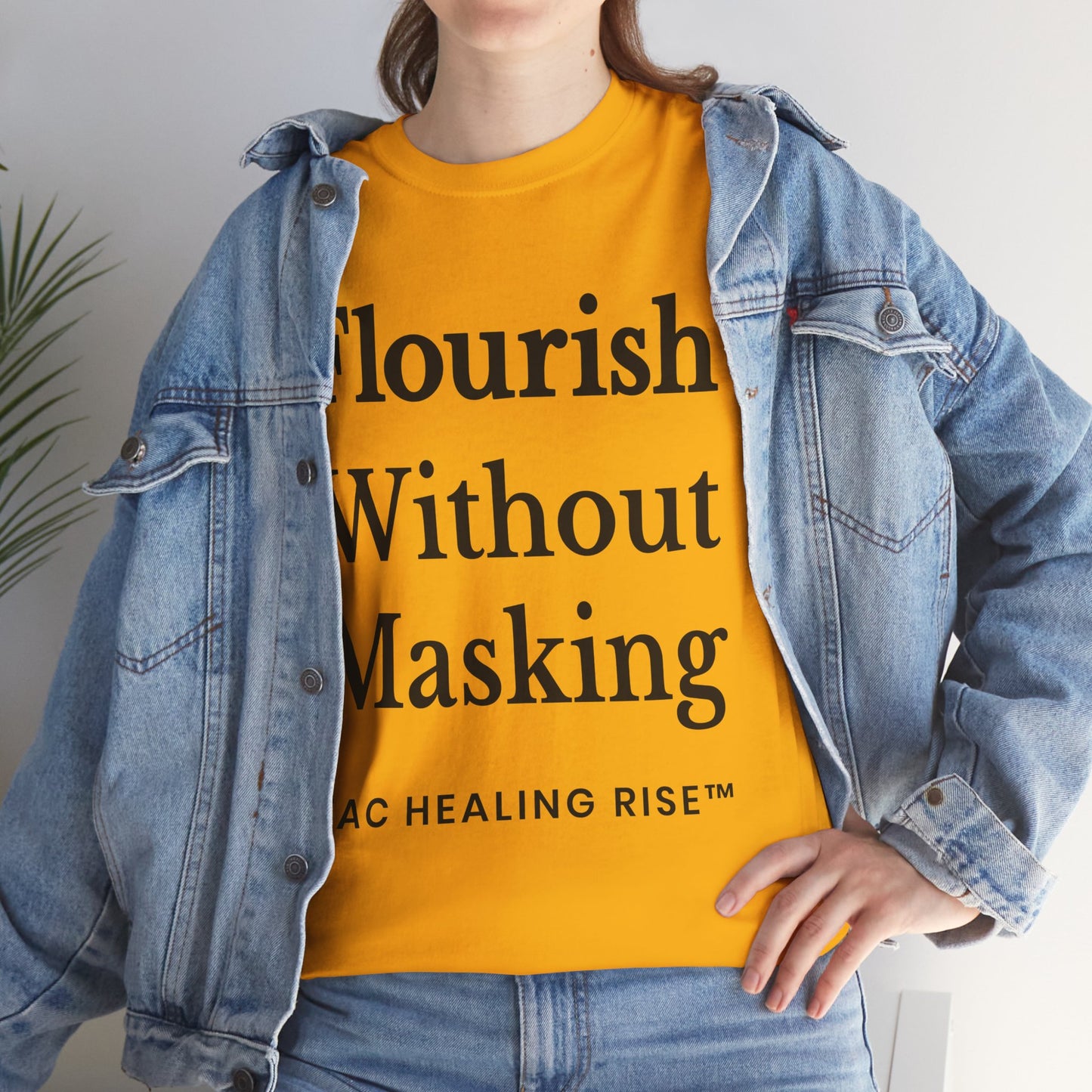 Flourish Without Masking Unisex Heavy Cotton Tee