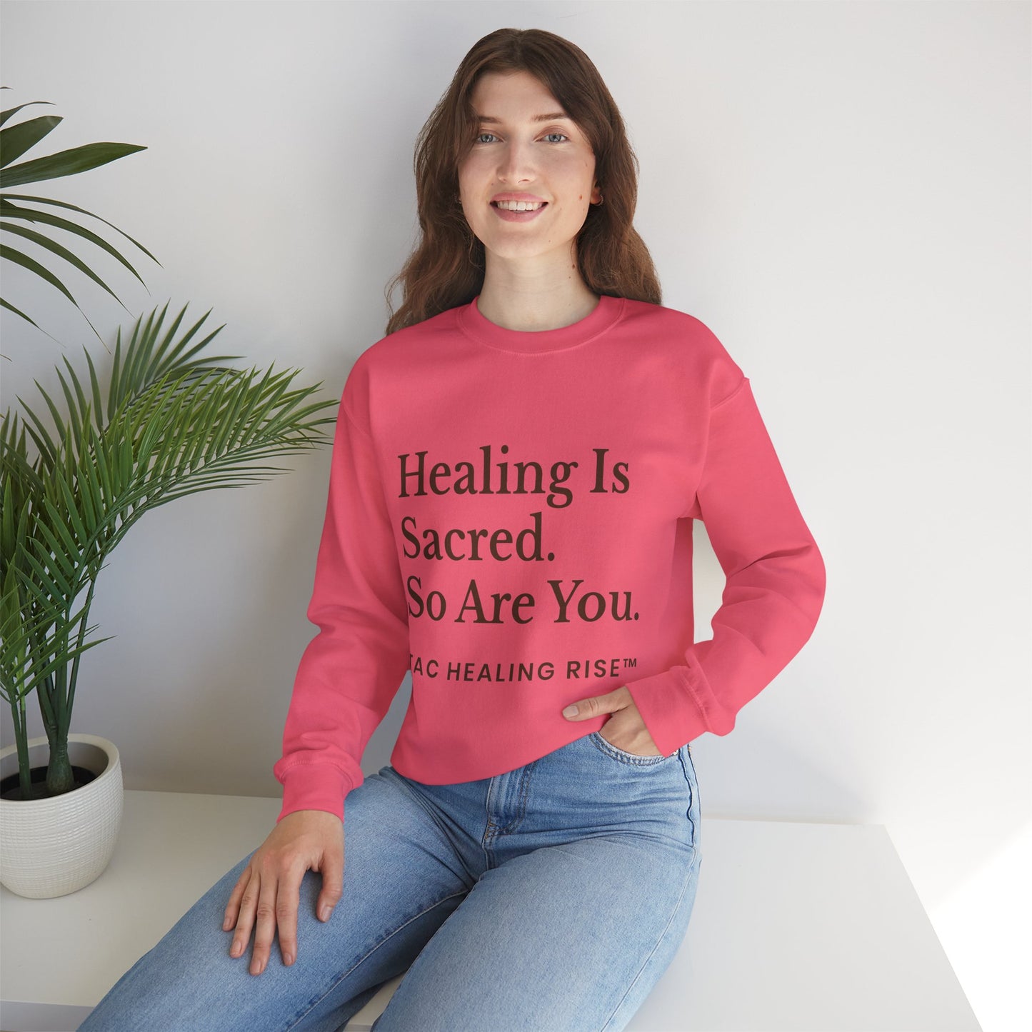 Healing Is Sacred Crewneck Sweatshirt
