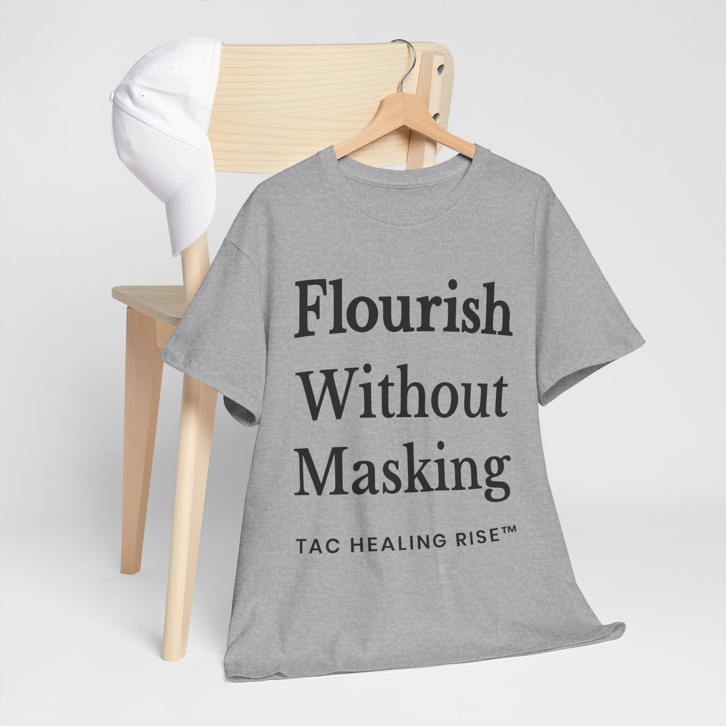 Flourish Without Masking Unisex Heavy Cotton Tee