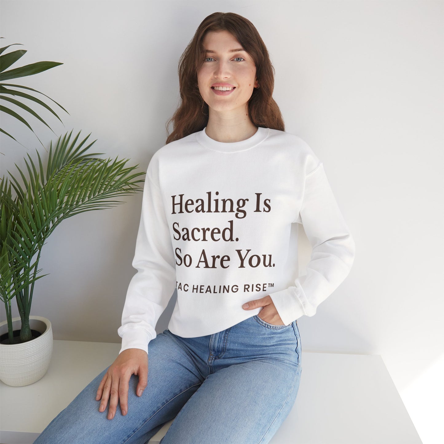 Healing Is Sacred Crewneck Sweatshirt