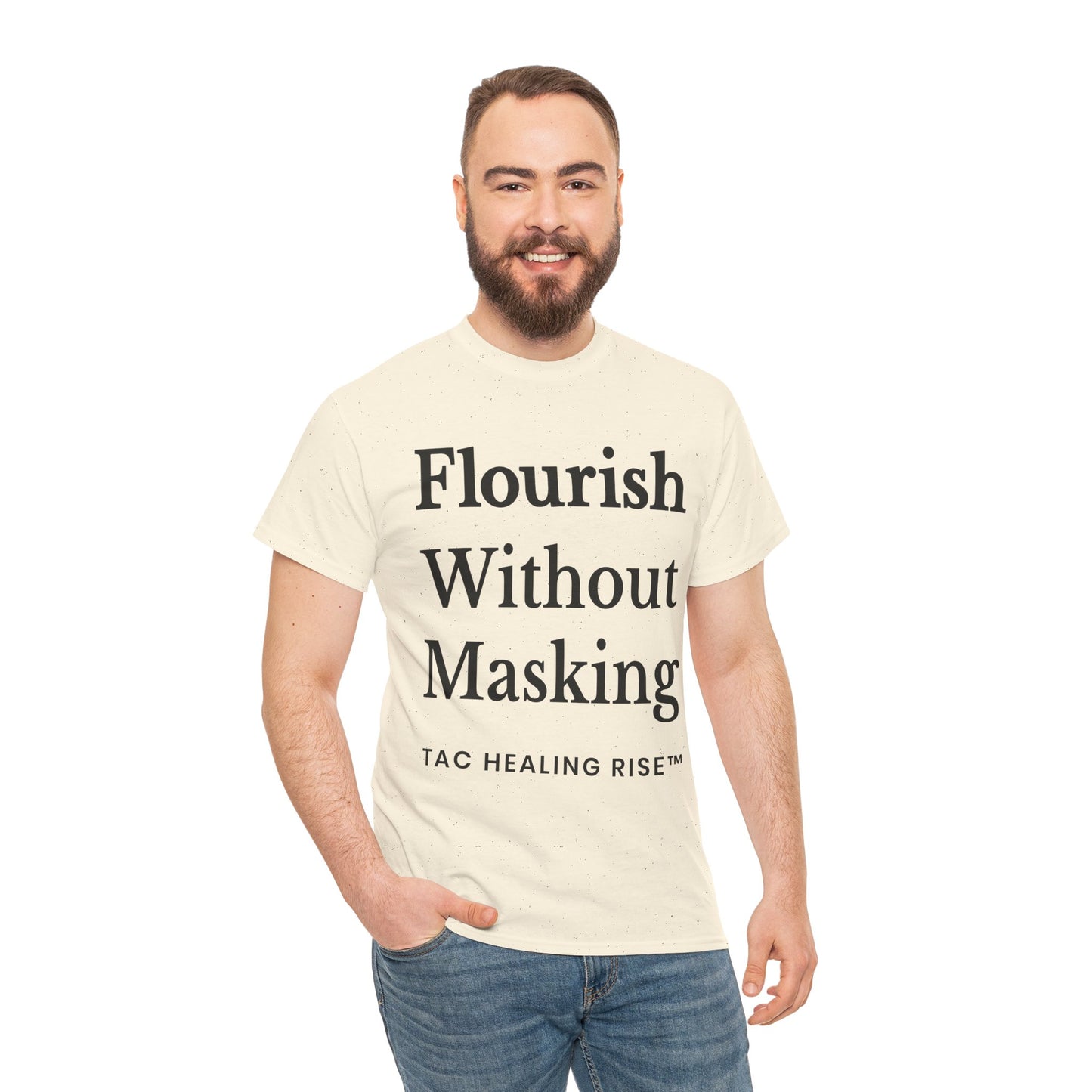 Flourish Without Masking Unisex Heavy Cotton Tee