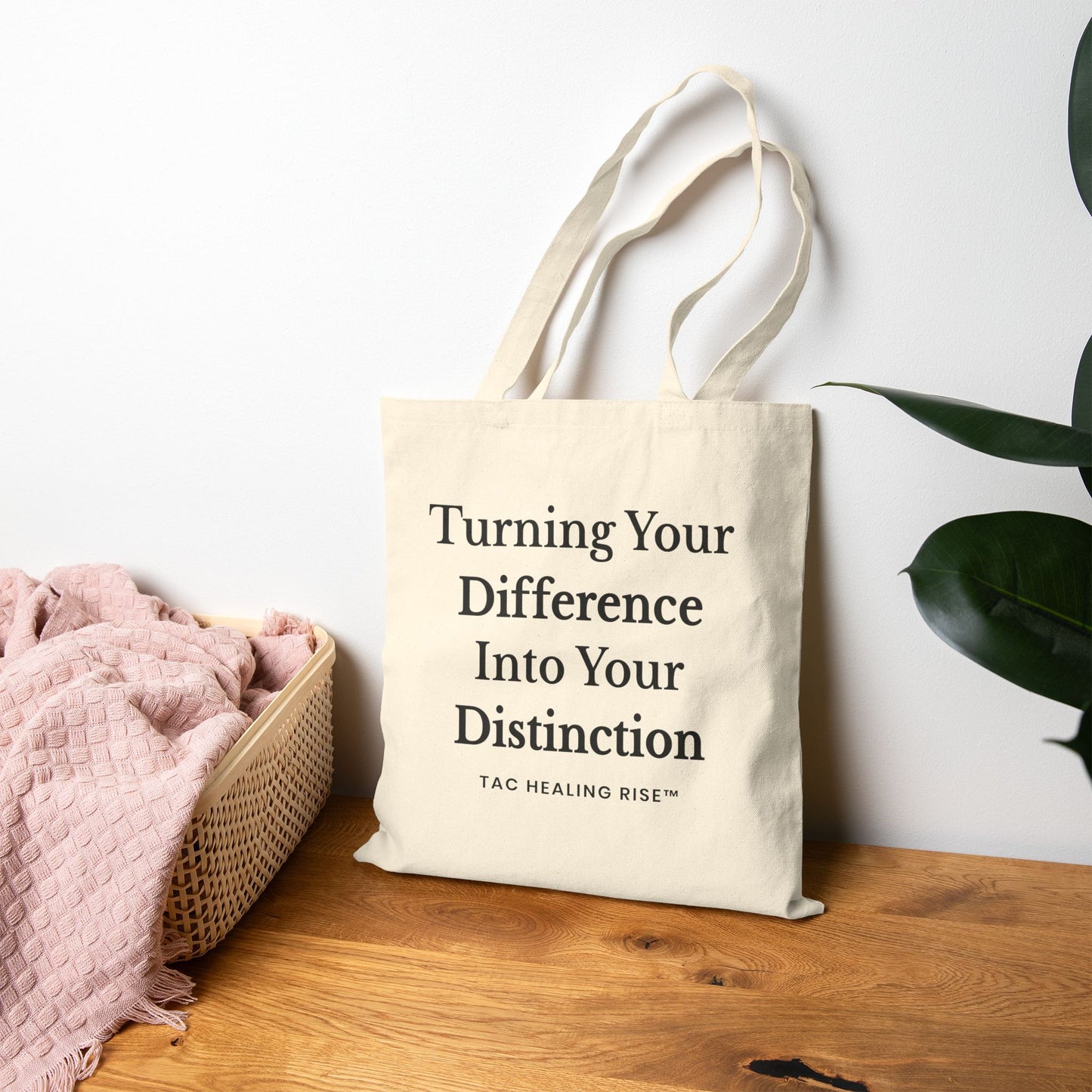 Empowering Quote Cotton Tote Bag