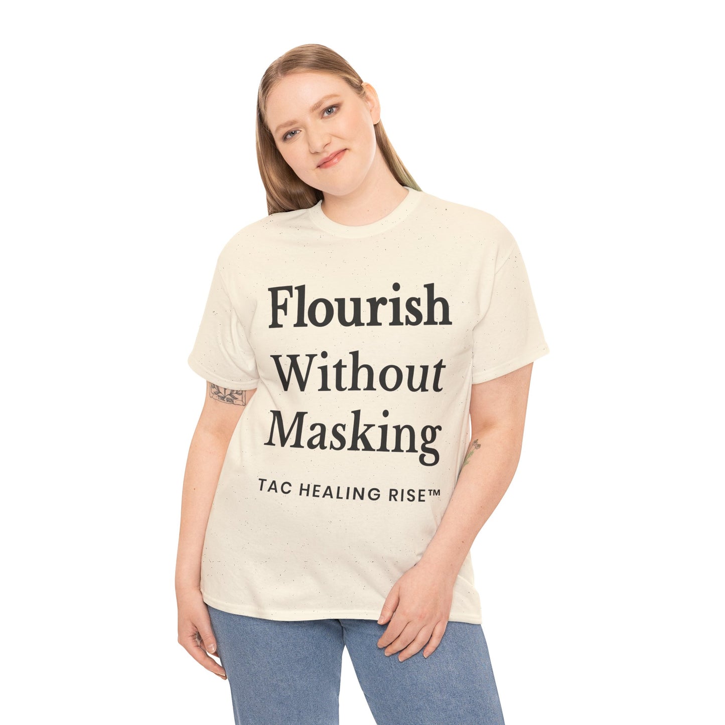 Flourish Without Masking Unisex Heavy Cotton Tee