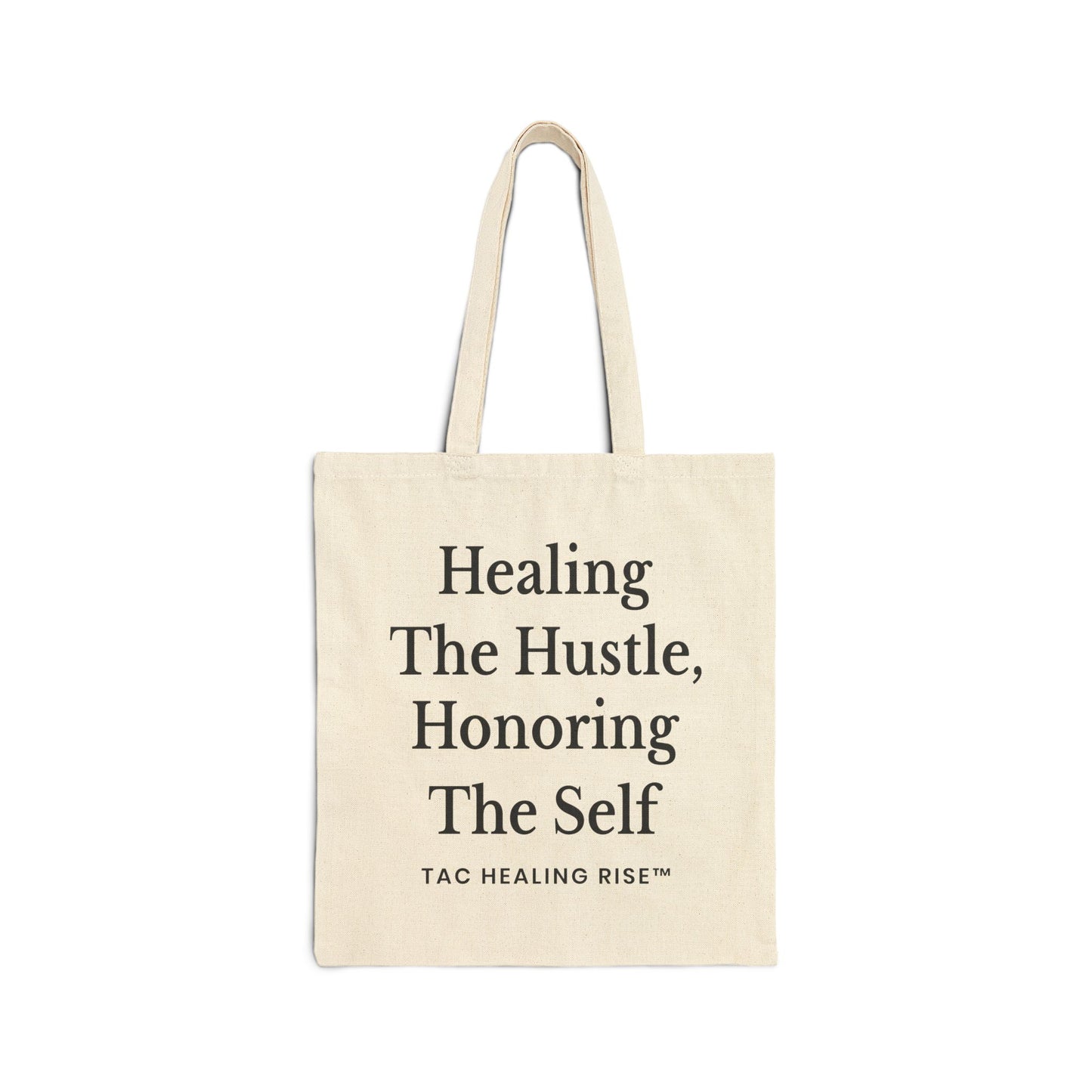 Healing Hustle Cotton Canvas Tote Bag