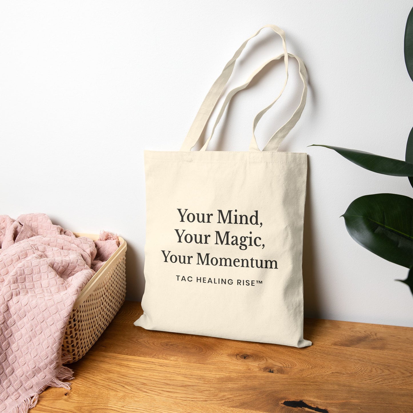 Mindful Momentum Cotton Canvas Tote Bag