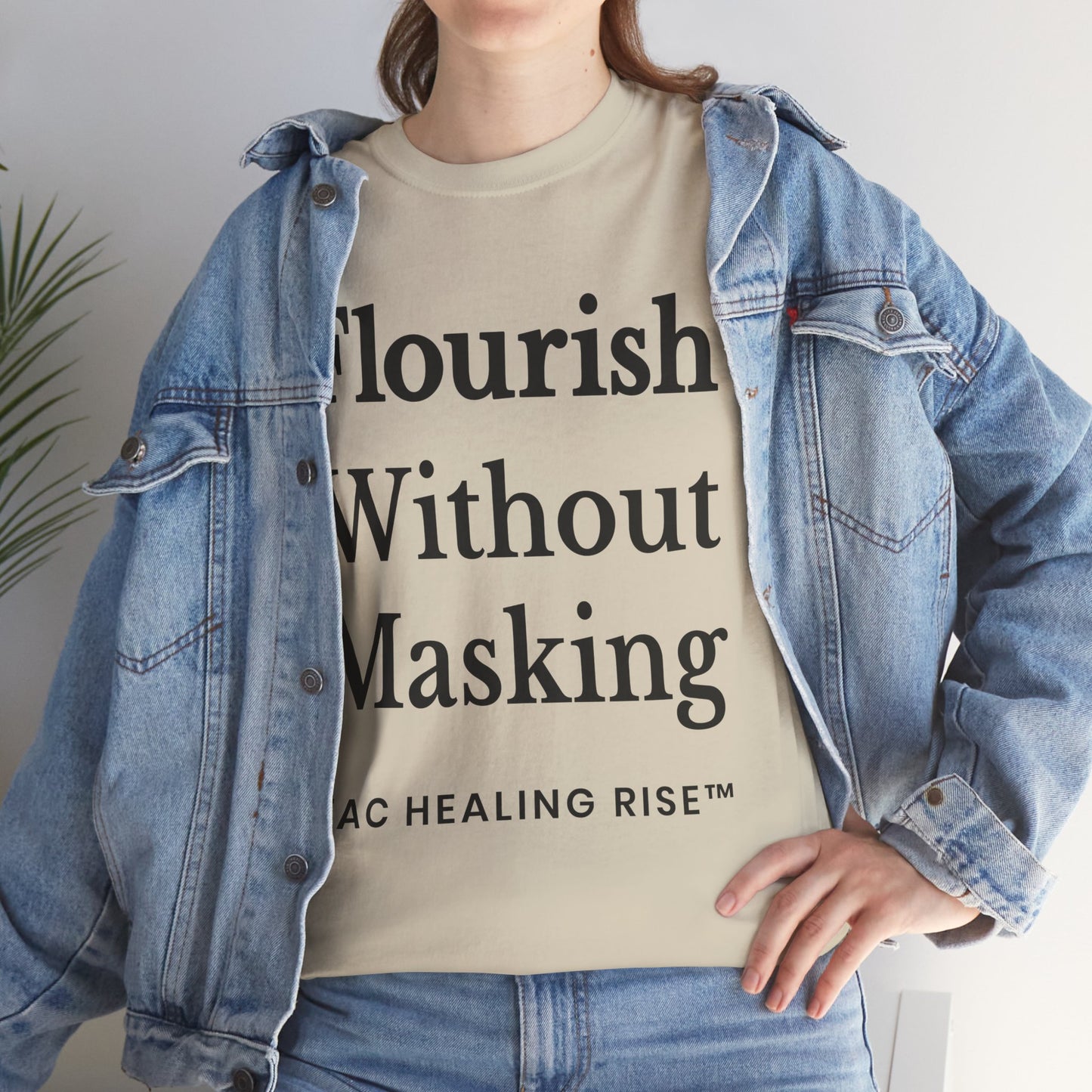 Flourish Without Masking Unisex Heavy Cotton Tee