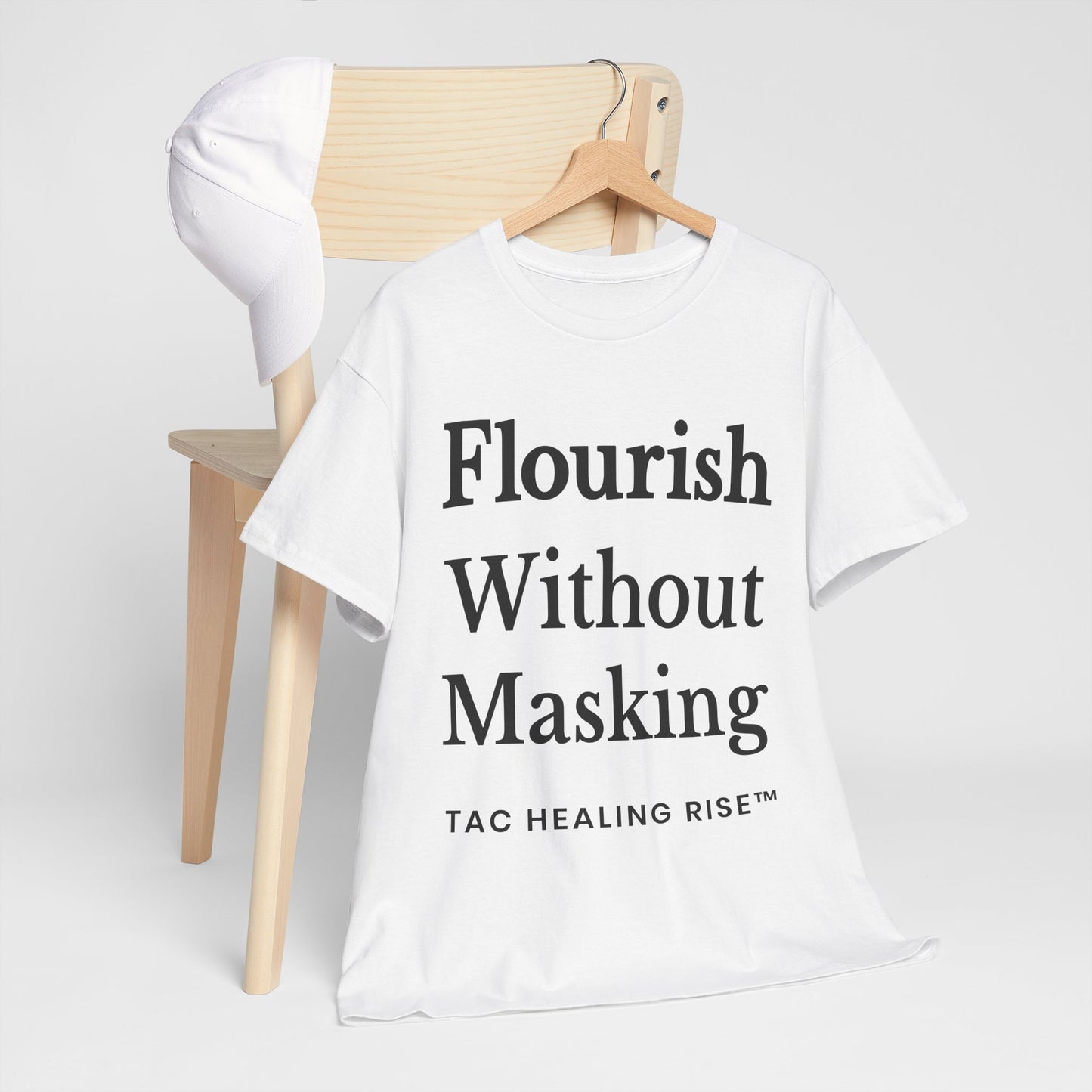 Flourish Without Masking Unisex Heavy Cotton Tee