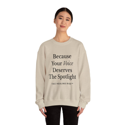 Voice Spotlight Unisex Crewneck Sweatshirt