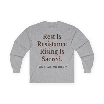 Rest Is Resistance Unisex Long Sleeve Tee