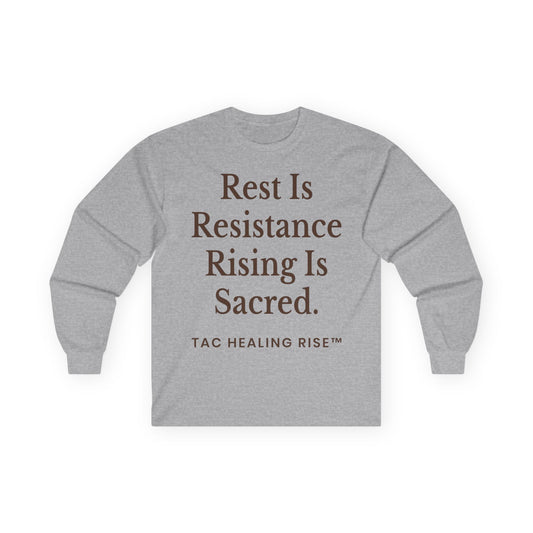 Rest Is Resistance Unisex Long Sleeve Tee