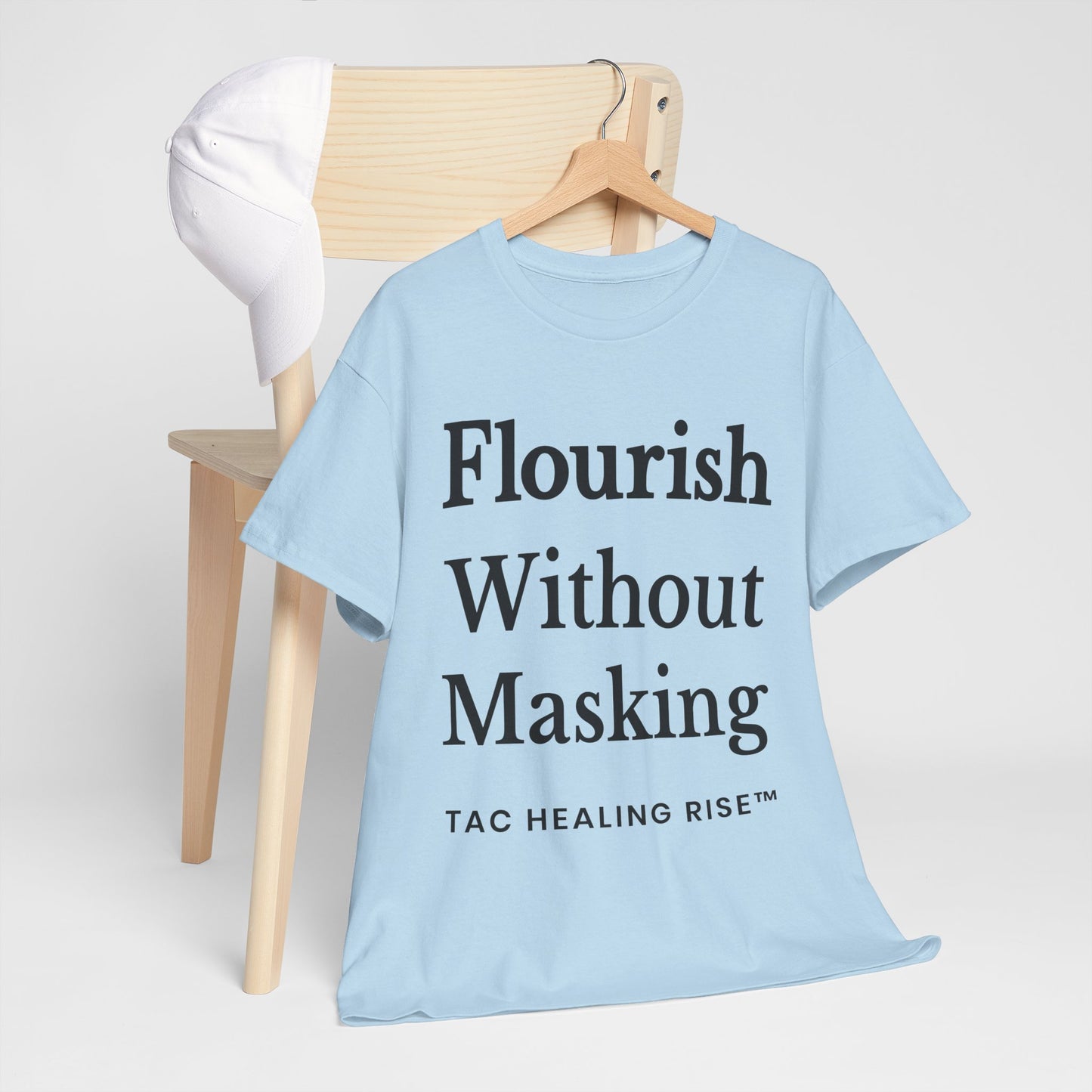 Flourish Without Masking Unisex Heavy Cotton Tee