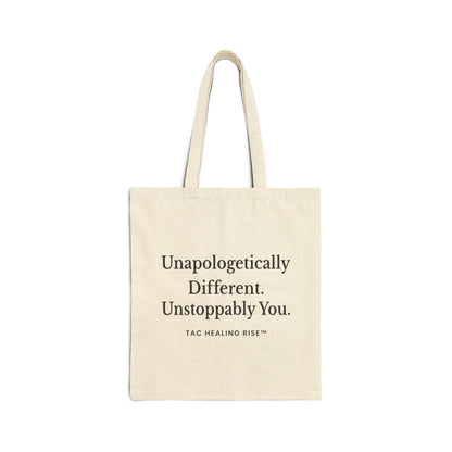 Unapologetically Different Cotton Canvas Tote Bag