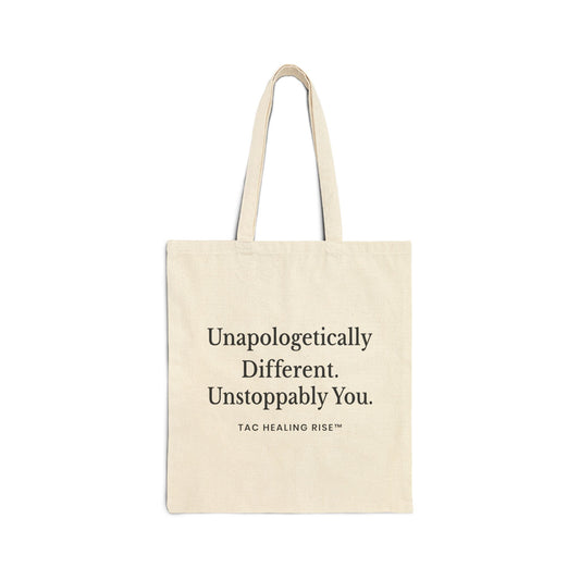Unapologetically Different Cotton Canvas Tote Bag