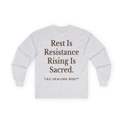 Rest Is Resistance Unisex Long Sleeve Tee
