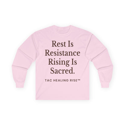 Rest Is Resistance Unisex Long Sleeve Tee