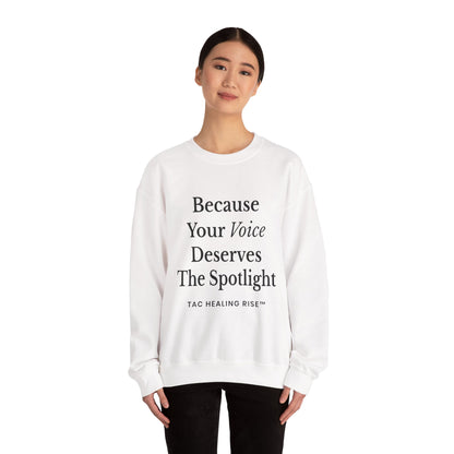 Voice Spotlight Unisex Crewneck Sweatshirt