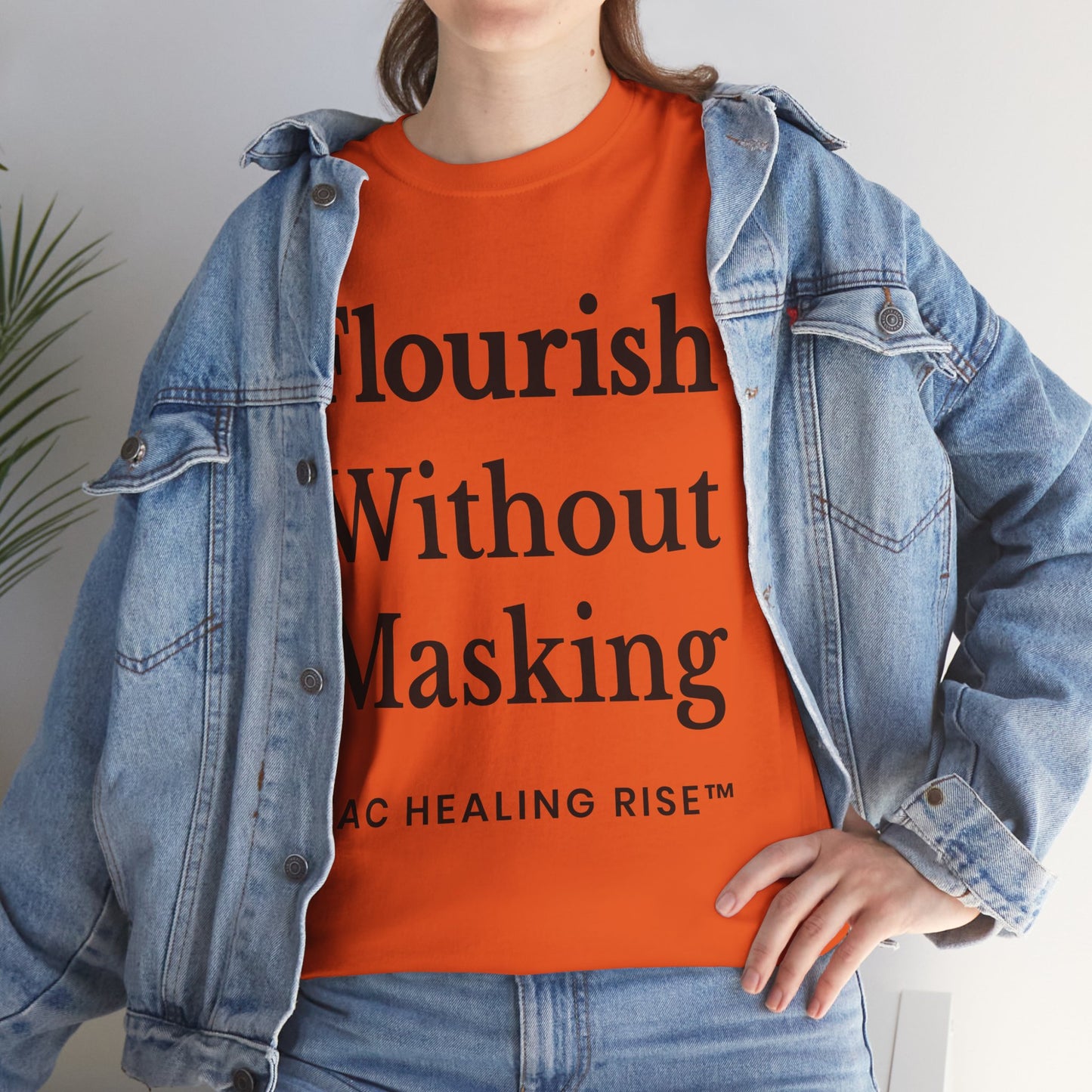 Flourish Without Masking Unisex Heavy Cotton Tee
