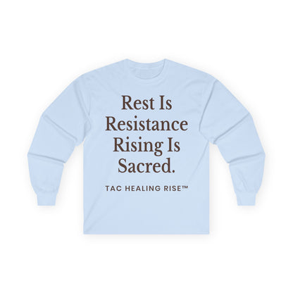 Rest Is Resistance Unisex Long Sleeve Tee