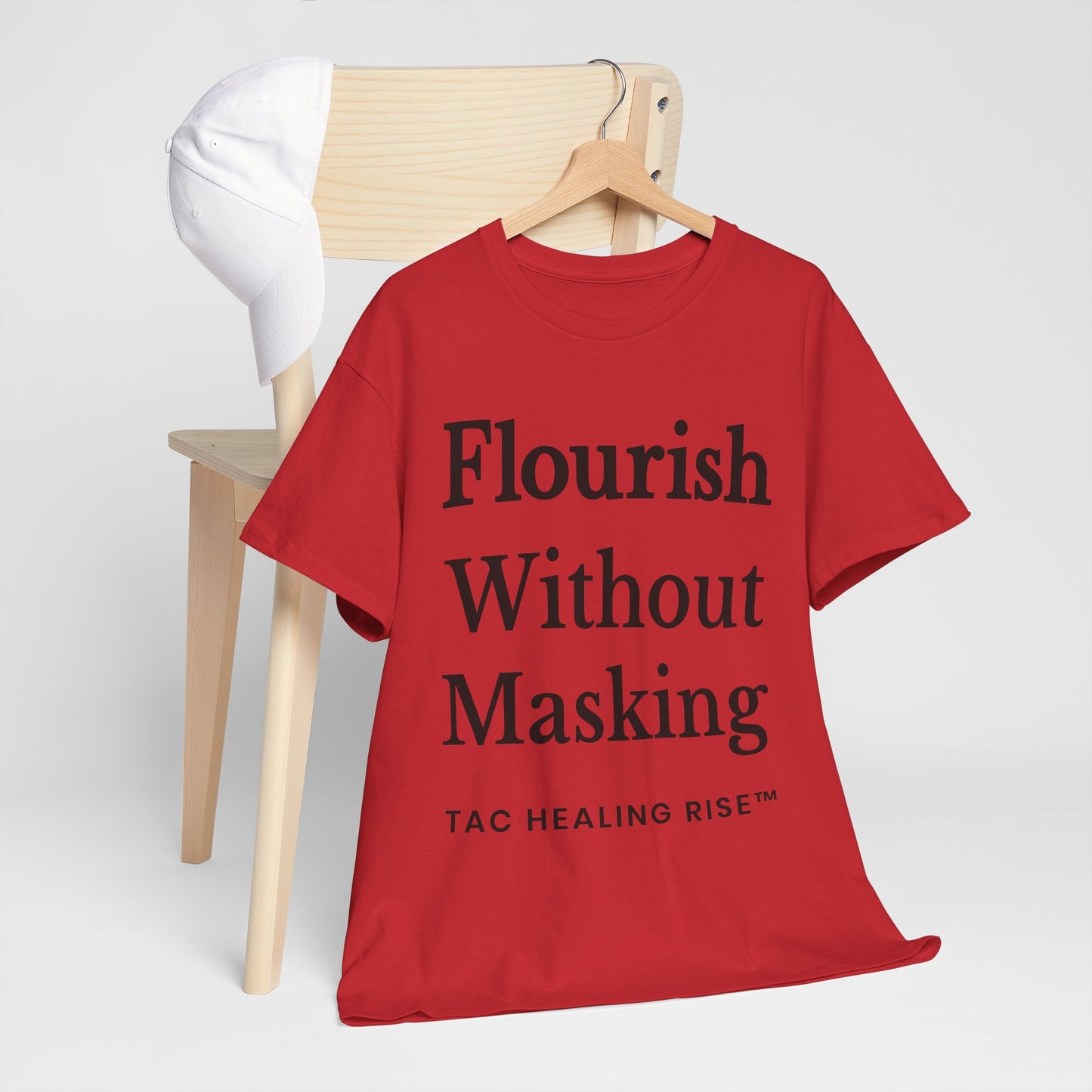 Flourish Without Masking Unisex Heavy Cotton Tee