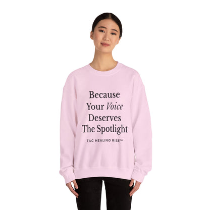 Voice Spotlight Unisex Crewneck Sweatshirt