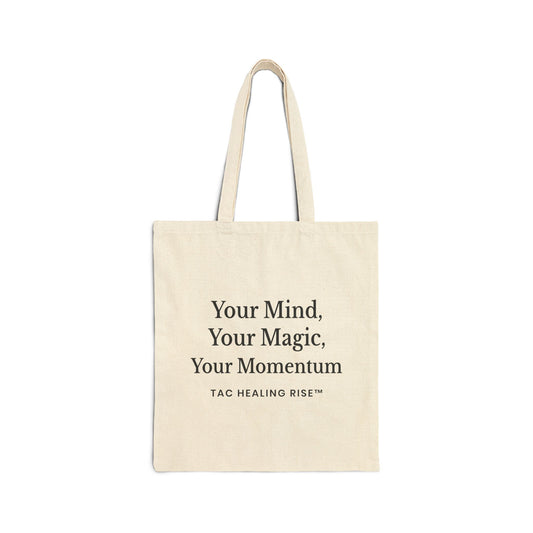 Mindful Momentum Cotton Canvas Tote Bag