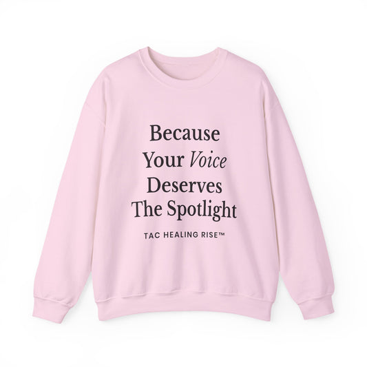 Voice Spotlight Unisex Crewneck Sweatshirt