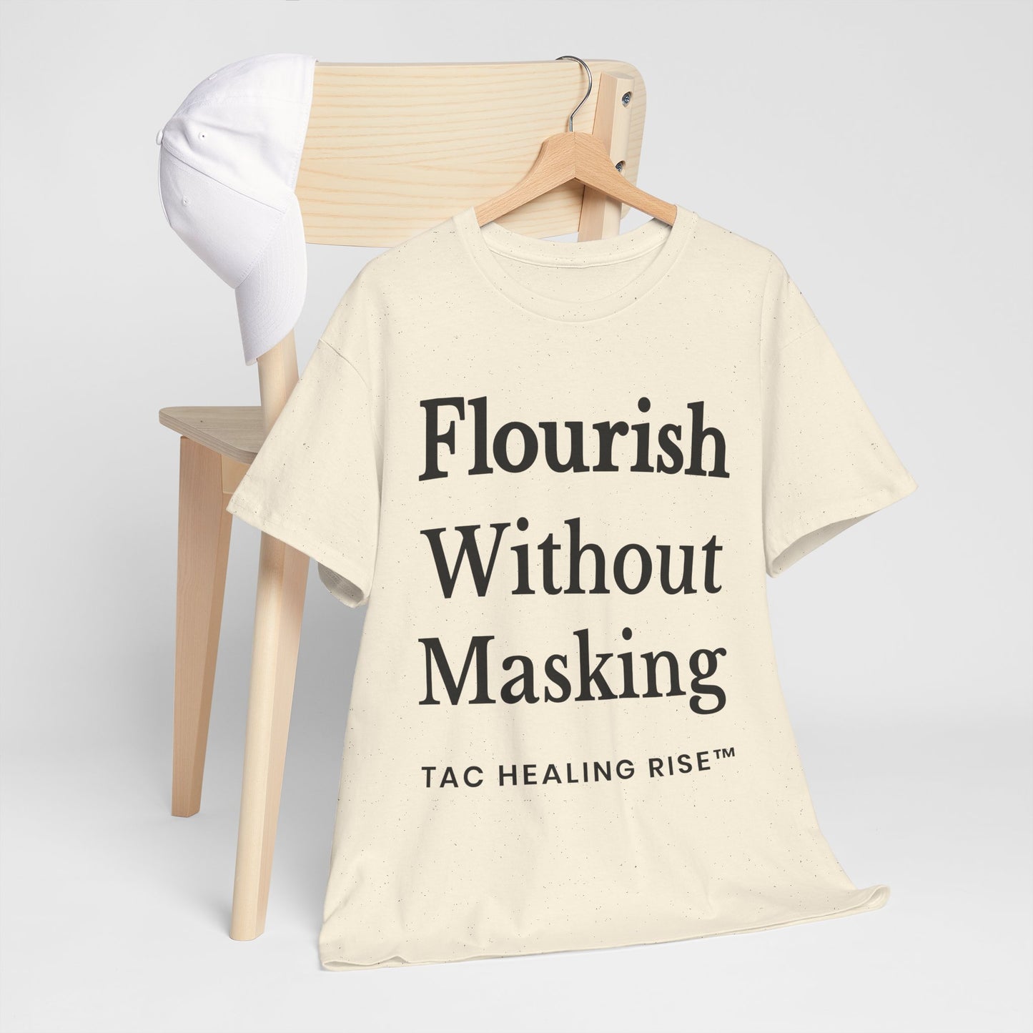Flourish Without Masking Unisex Heavy Cotton Tee