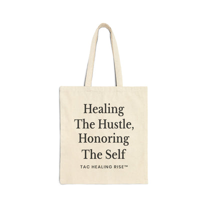 Healing Hustle Cotton Canvas Tote Bag