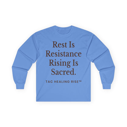 Rest Is Resistance Unisex Long Sleeve Tee