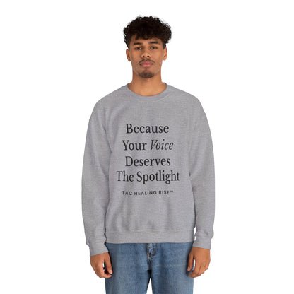 Voice Spotlight Unisex Crewneck Sweatshirt