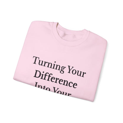 Inspirational Crewneck Sweatshirt for Positive Vibes