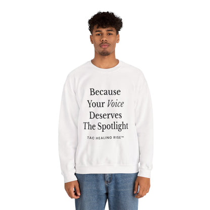 Voice Spotlight Unisex Crewneck Sweatshirt